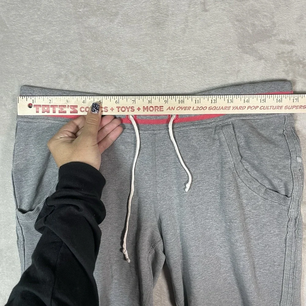 Lululemon‎ Jogger Sweatpants Womens 8 Grey Pink Drawstring Stretch Yoga Luxury